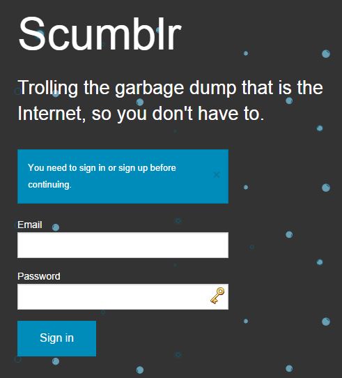 scumblr homepage